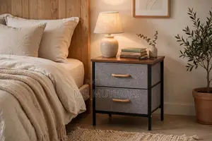 Modern 2-Drawer Nightstand,