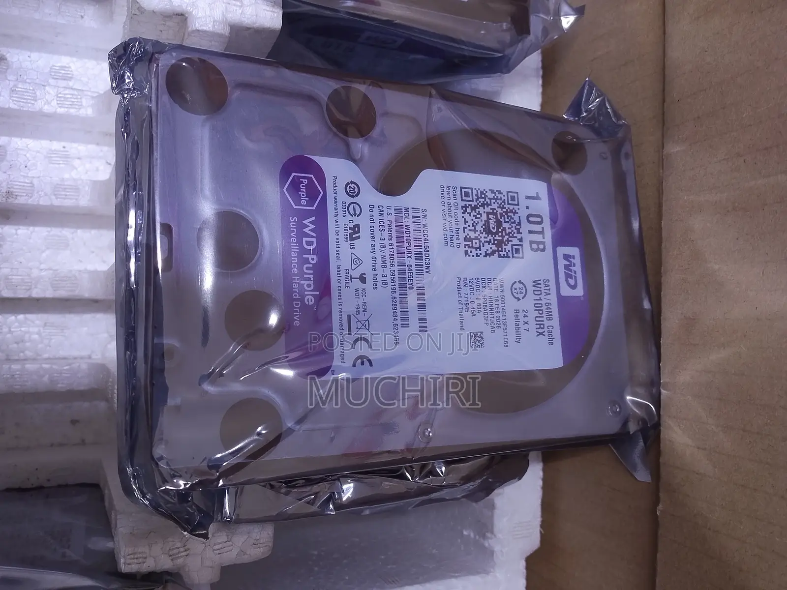 Western Digital 1TB CCTV DVR Hard Drive