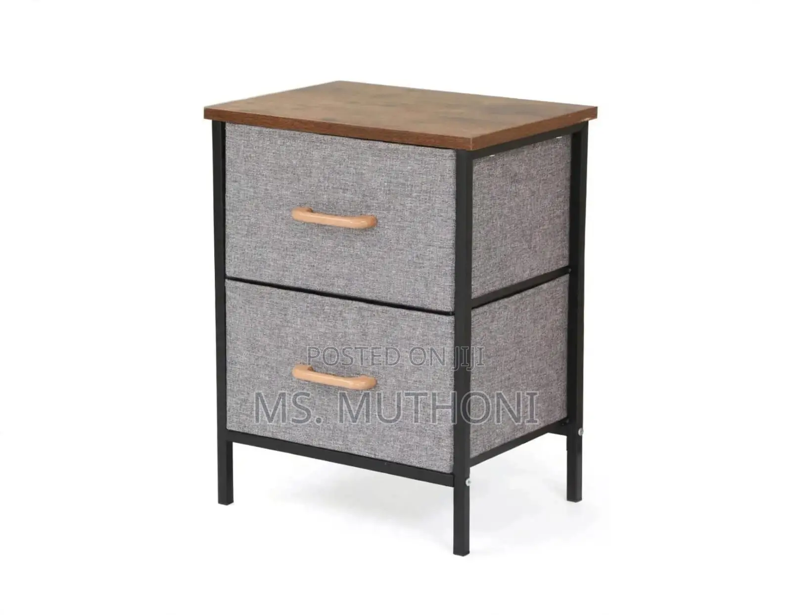 Contemporary 2-Drawer Storage Cabinet