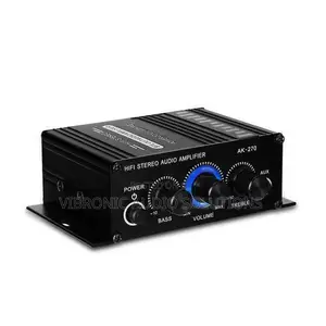 AK-270 Mini Stereo Amplifier 2CH BTL DC12V for Car Home DIY Speakers