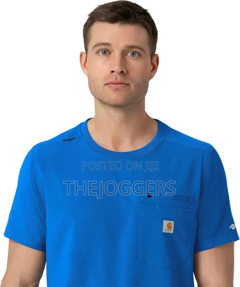 Carhartt Force Cross-Flex Men's Crew Neck Scrub Top 2-Pocket