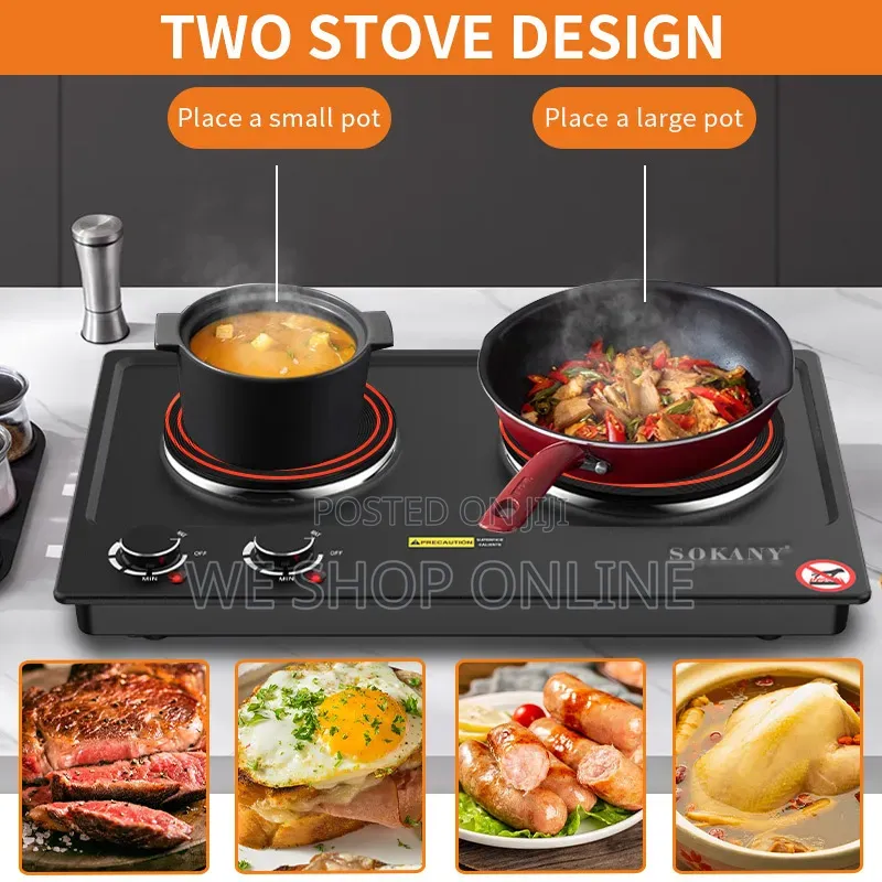 Sokany Double Electric Stove