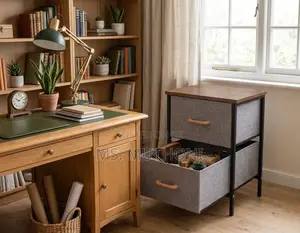 2-Drawer Study Room Storage Cabinet - Modern Design