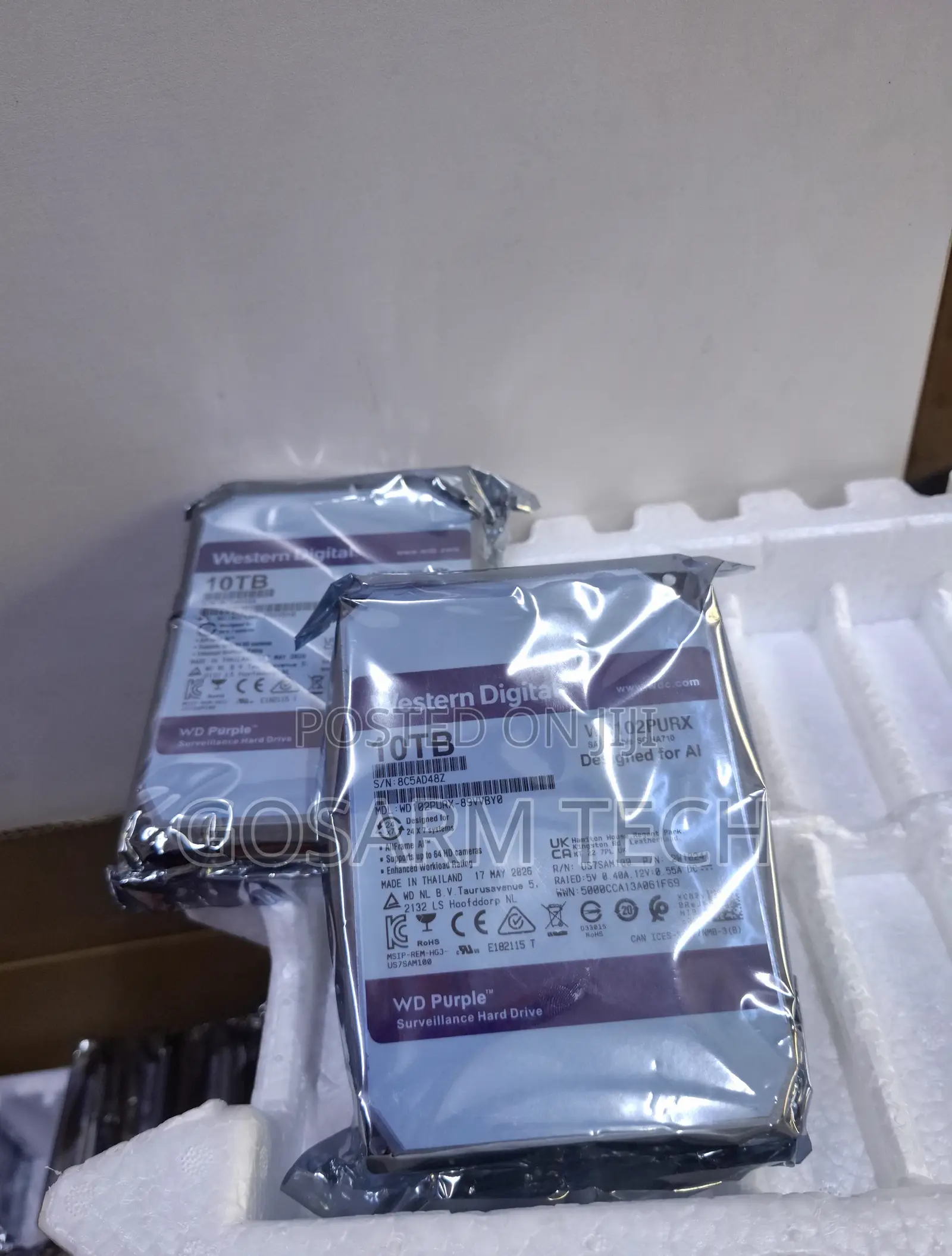 10TB WD Purple Surveillance Hard Disk