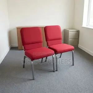 Red Armless Conference/Study Chair