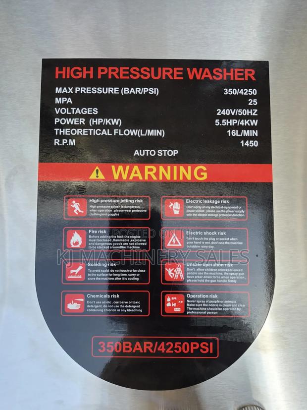 4250psi High Pressure Washer - thumbnail 3