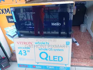 Vitron 43 Inch Whale OS QLED TV – Stylish Big Screen Television