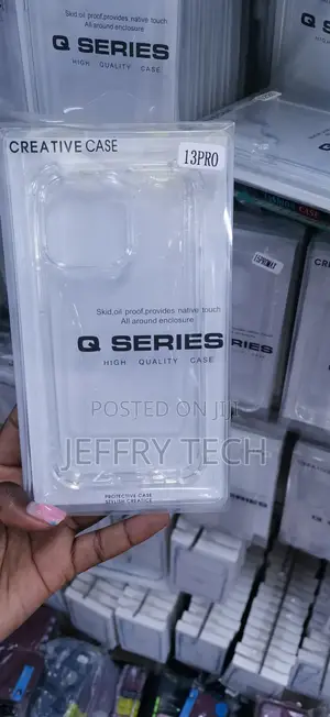 Q Series Clear Hard TPU Protective Case Designed for iPhone 13 Pro