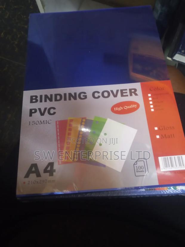 A4 PVC Binding Covers - main view