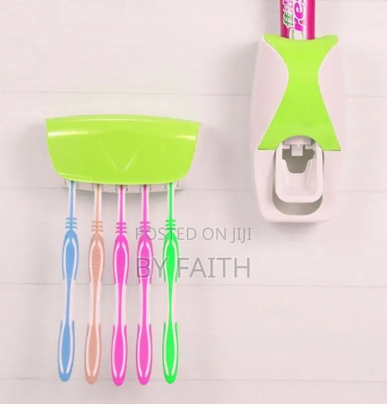 Creative Home5 Toothbrush Holder and an Automatic Toothpaste Dispenser