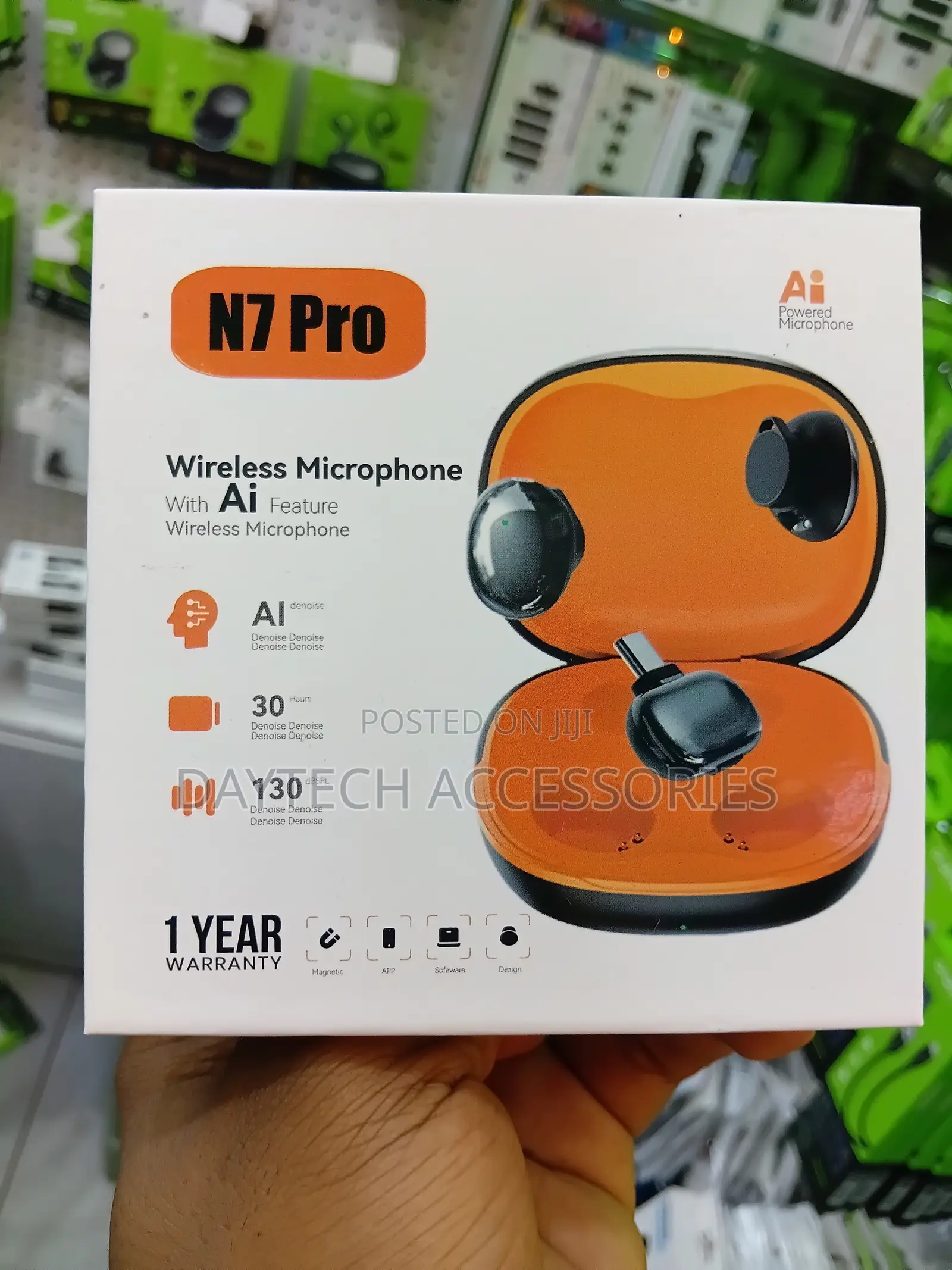 N7 Pro ANC Tiny Magnetic Wireless Microphone.