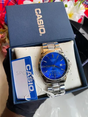 CASIO Watch for Men + Free CASIO Box. Gold & Silver. We Deliver!