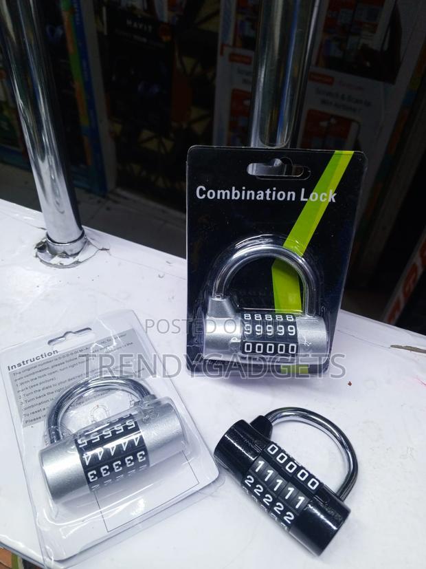 Resettable 5 Wheel Password Padlock for Gates and Lockers - main view
