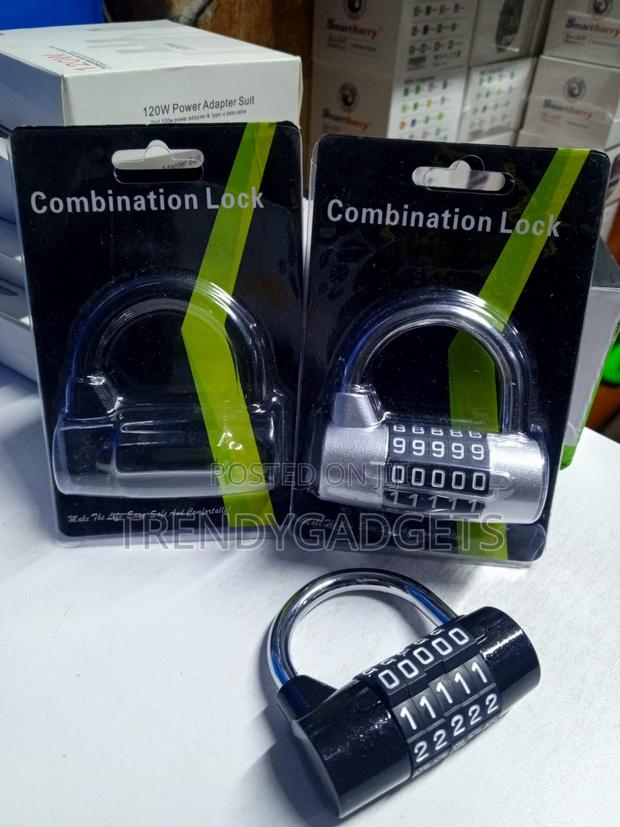 Resettable 5 Wheel Password Padlock for Gates and Lockers - thumbnail 2