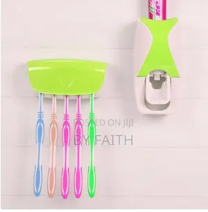Wall-Mounted Bathroom Toothbrush Holder, No-Drill