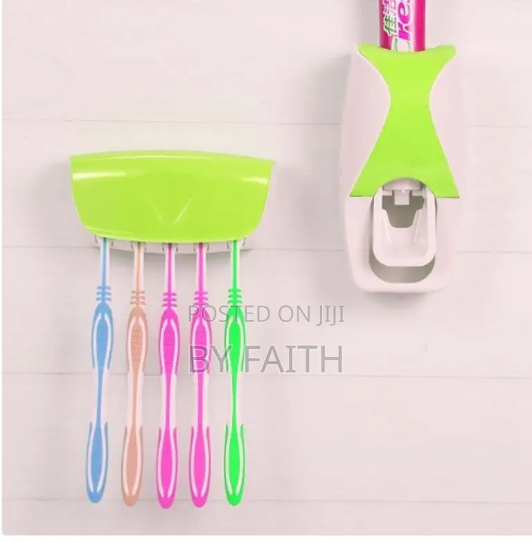 Wall-Mounted Bathroom Toothbrush Holder, No-Drill