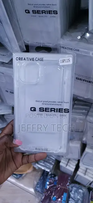 Q Series Clear TPU Protective Cover Designed for the iPhone 15 Plus