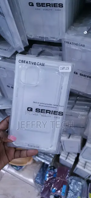 Q Series Clear TPU Protective Cover Designed for the iPhone 15 Plus
