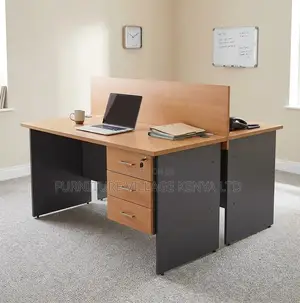 Workstation; 2 Way Custom Wooden Workstation With Storage