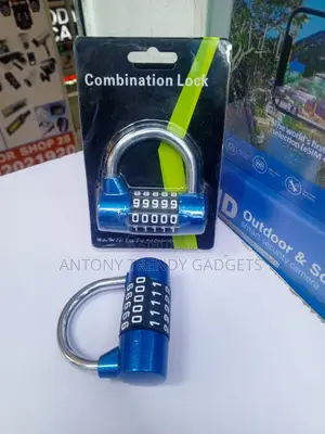 Zinc Alloy 5 Wheel Password Padlock With Hardened Steel Shackle