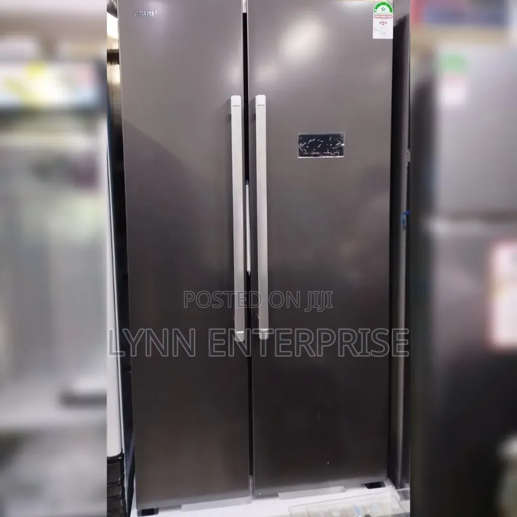 443 Litres Solstar Side by Side Nofrost Silver Refrigerator