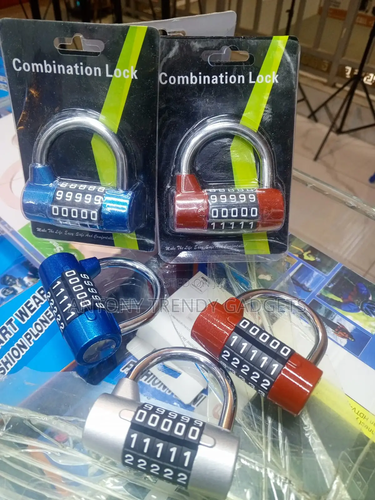 Keyless 5 Digit Code Lock for Gym School and Travel