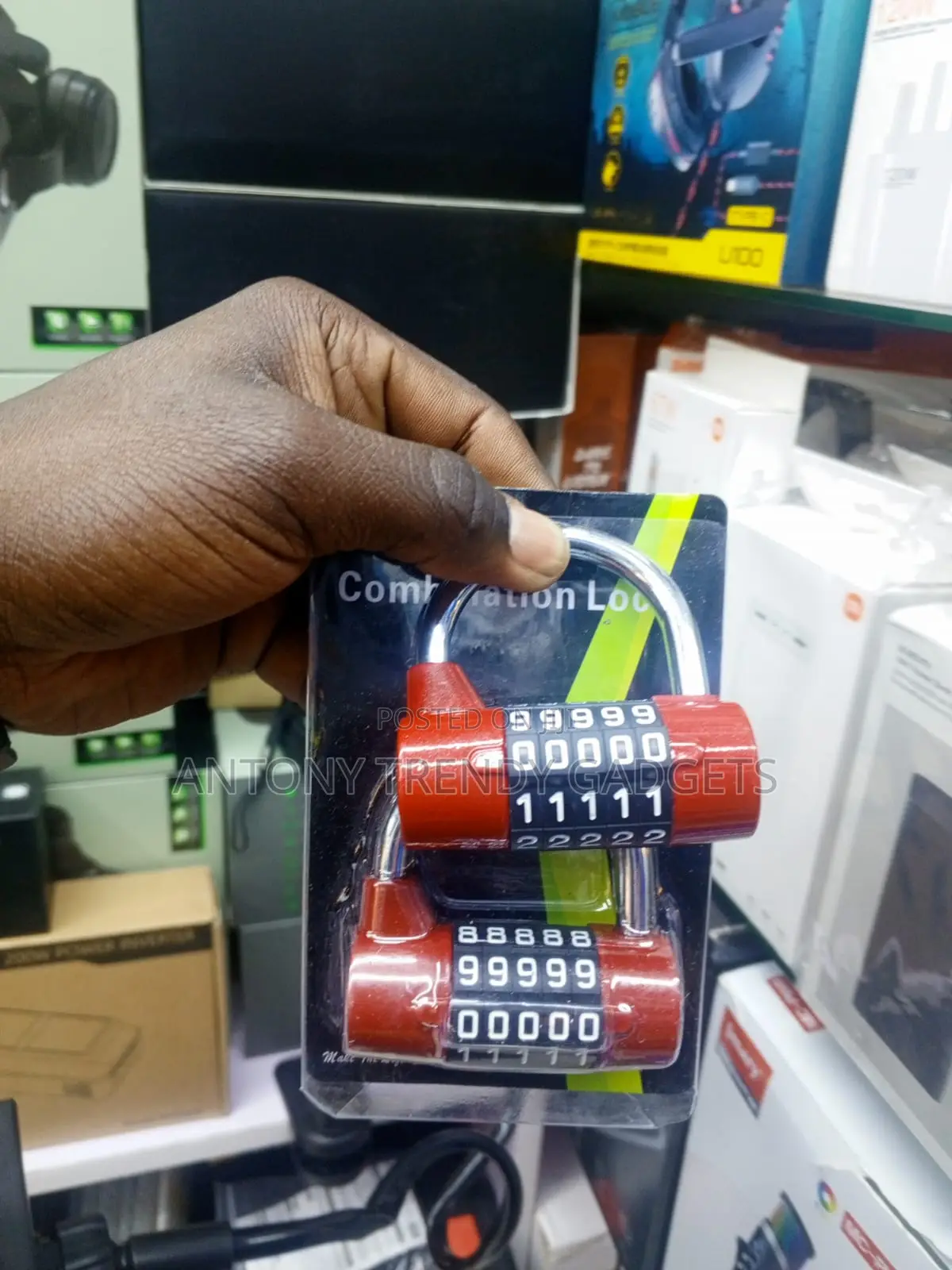 100000 Code Combinations Padlock in Multiple Colours