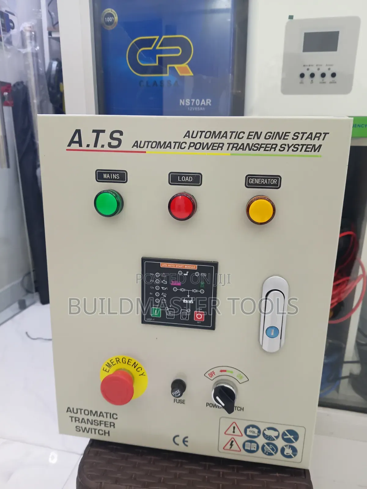 Automatic Transfer Switch (ATS) and Automatic Engine Start Panel
