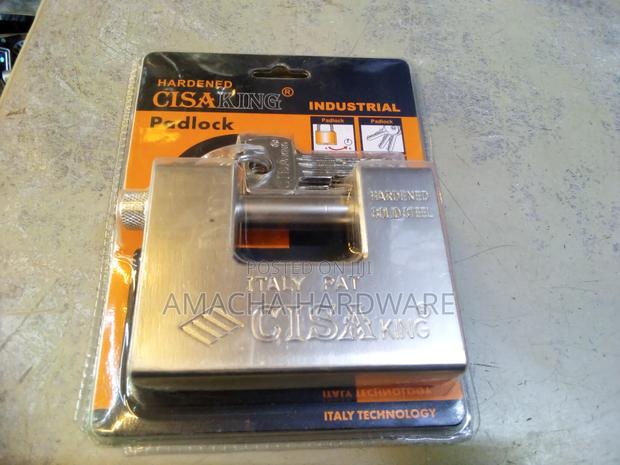 Durable and Modern 94mm Cisa King Padlock - main view