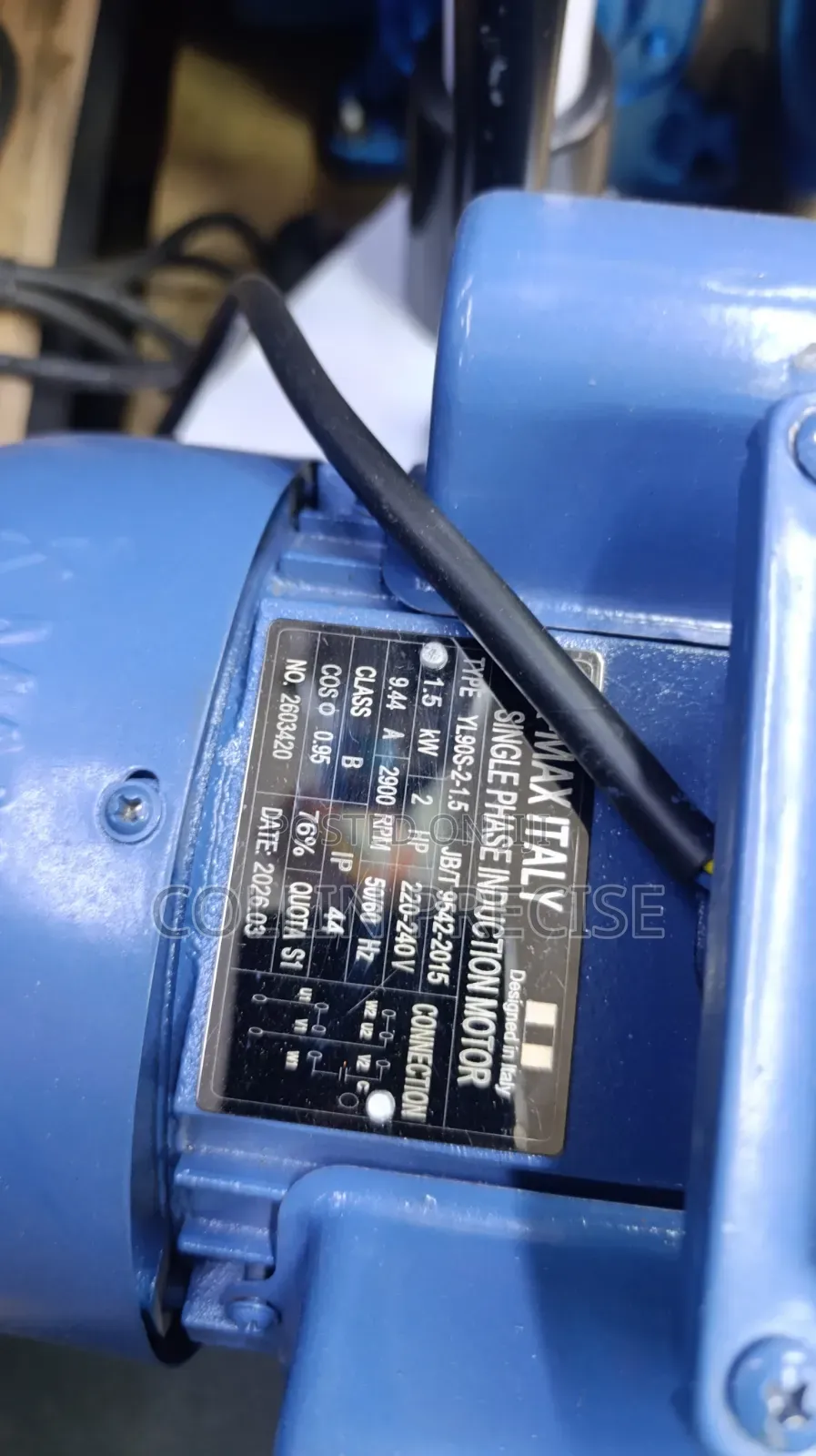 2hp Single Phase Motor -K Max