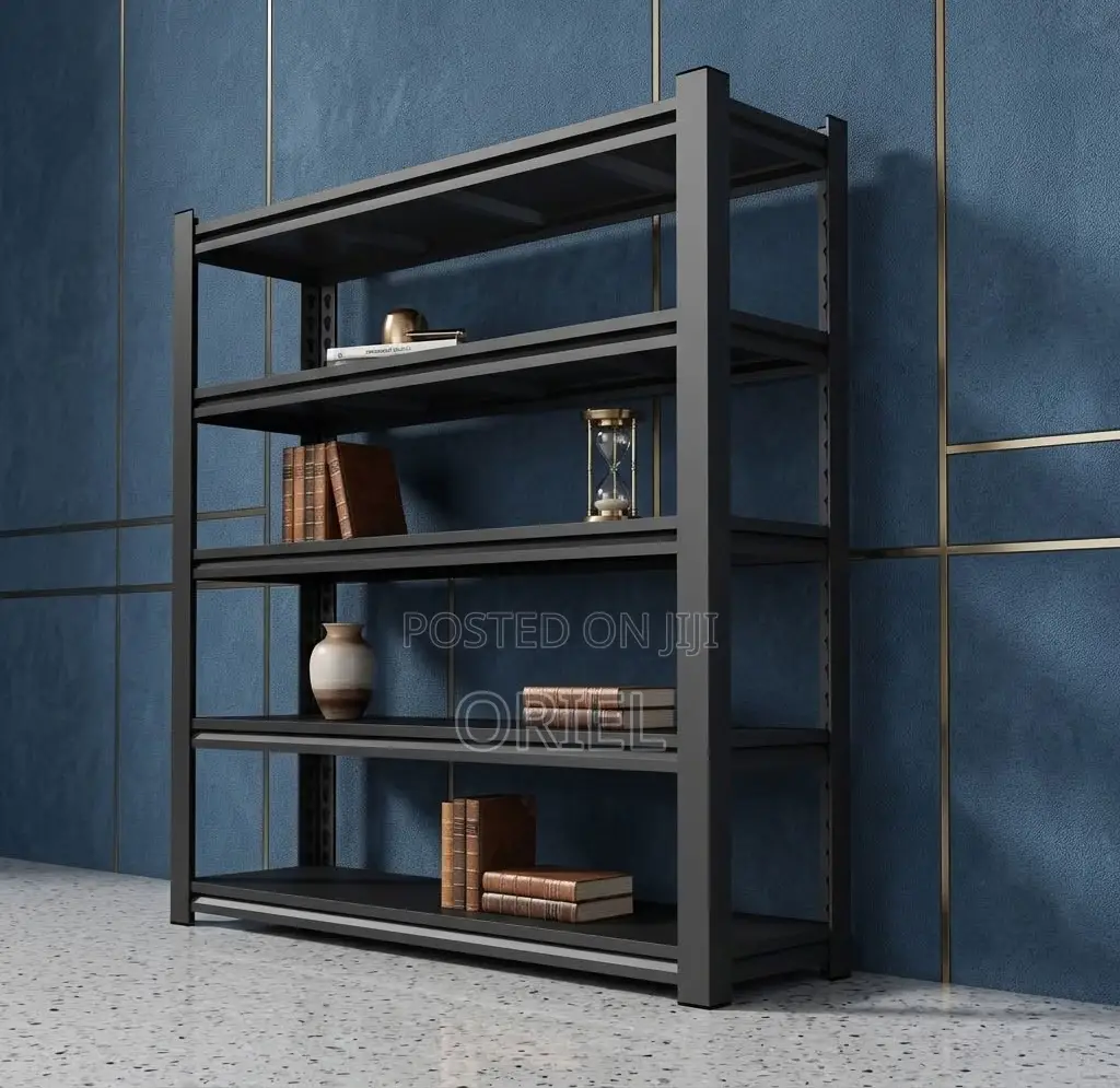 Office Rack : 5 Storage Levels Metallic Home Office Rack
