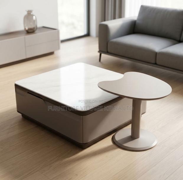 Coffee Table; Modern Home/Office 2 Piece Coffee Table Set - thumbnail 3