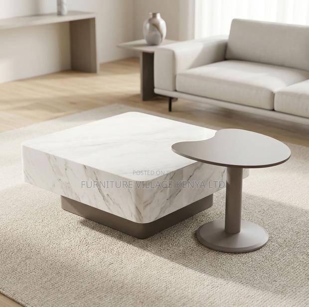 Coffee Table; Modern Home/Office 2 Piece Coffee Table Set - thumbnail 6