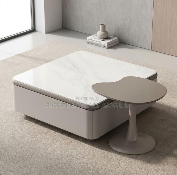 Coffee Table; Modern Home/Office 2 Piece Coffee Table Set - thumbnail 8