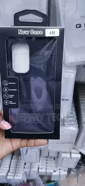 Rugged Shield Series TPU Protective Phone Case Packaged as Case A56