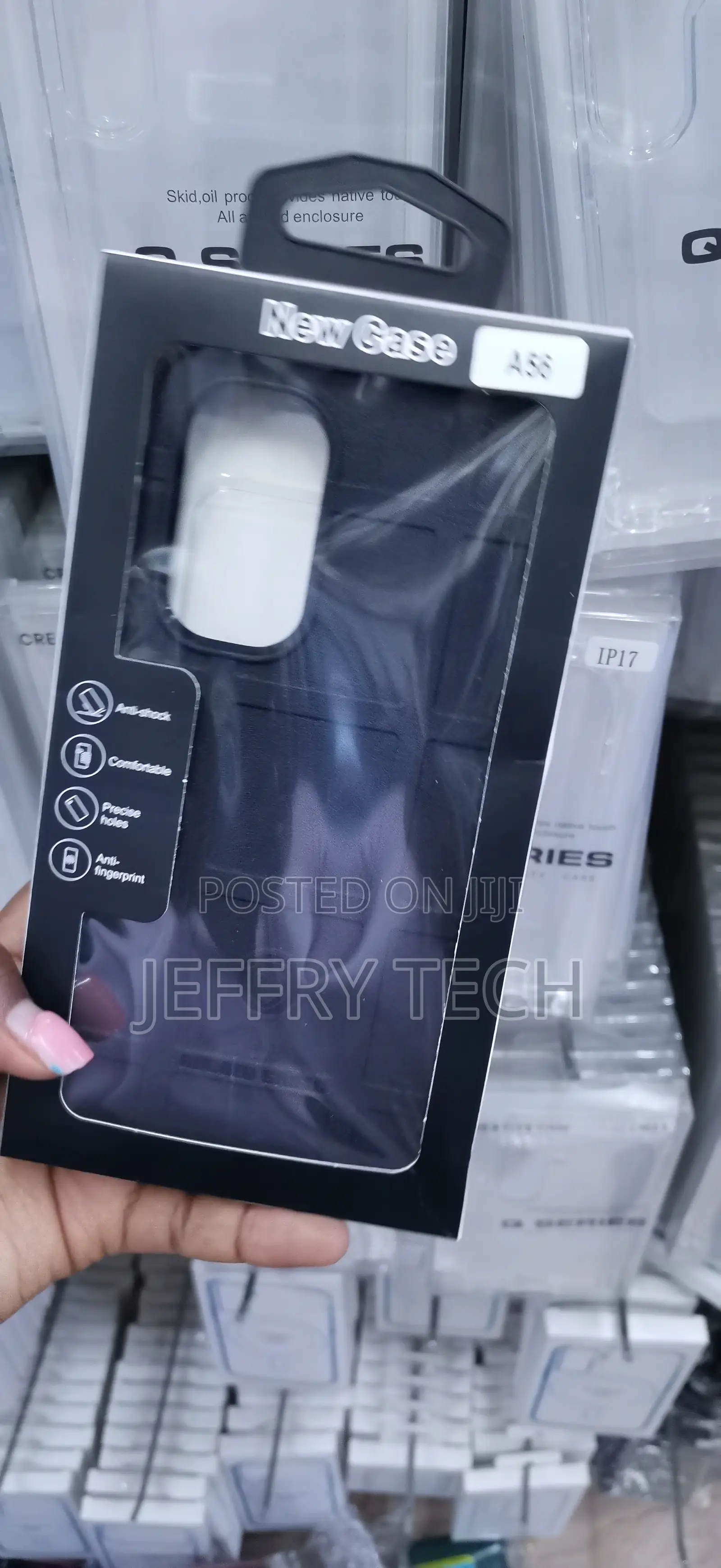 Rugged Shield Series TPU Protective Phone Case Packaged as Case A56