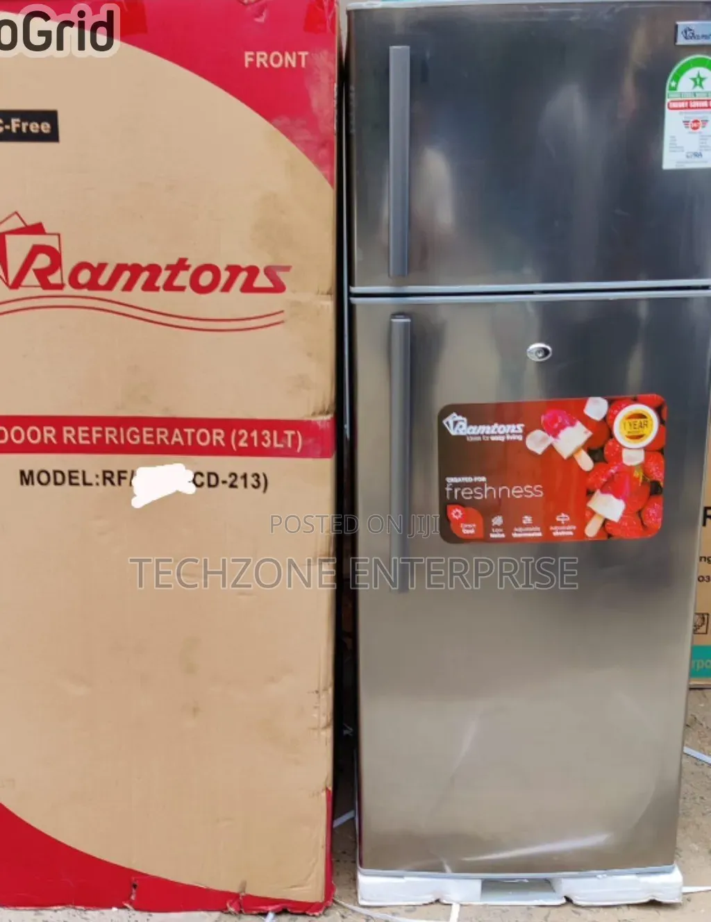 Ramtons 213 Litres 2 Door Direct Cool Refrigerator 