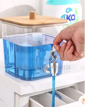 Detergent Dispenser With Bamboo Lid