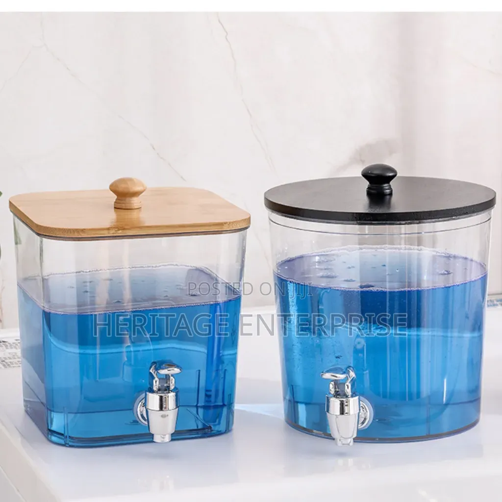 Detergent Dispenser With Bamboo Lid