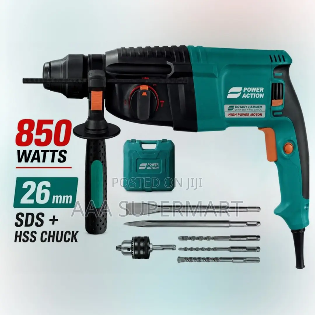 AX-RH850 Rotary Hammer Drill 26 MM Power Action