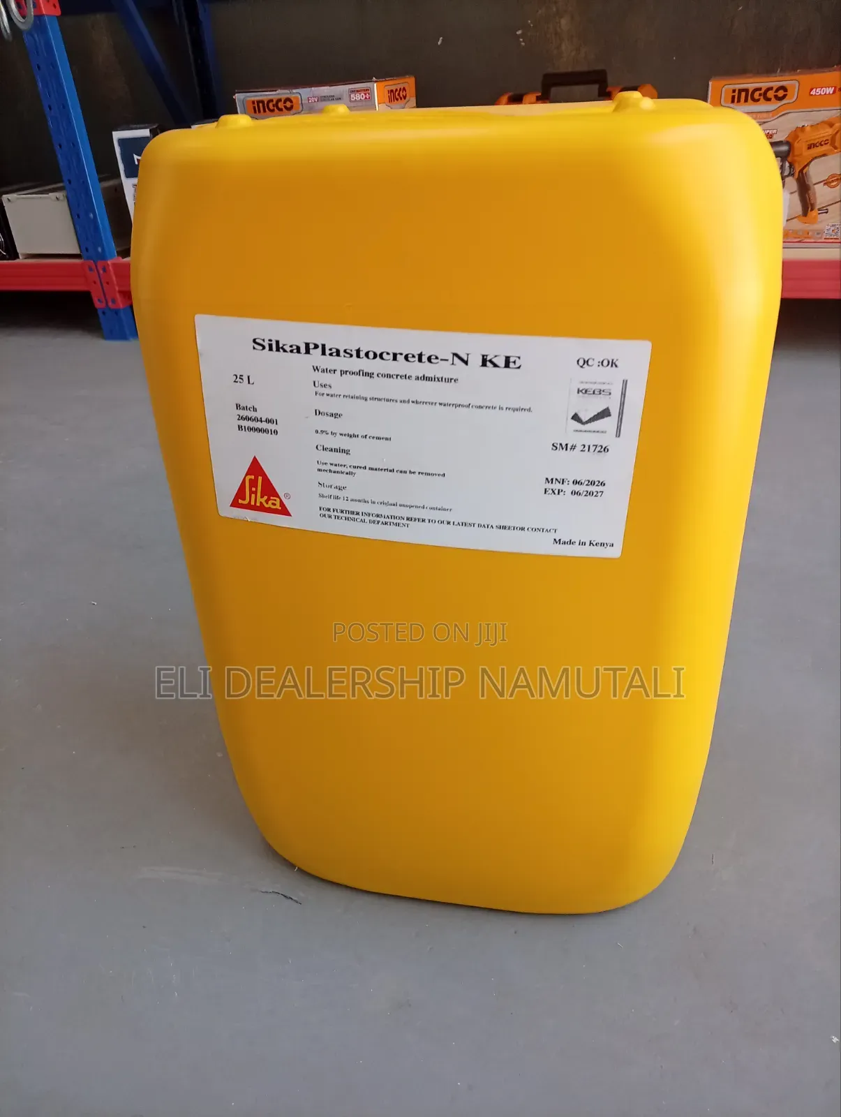 SikaPlastocrete-N KE Waterproofing Additive for Concrete