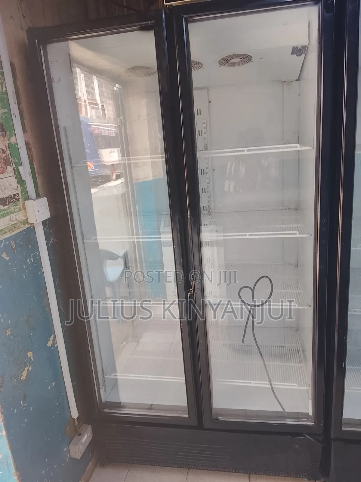 Twin Door Showcase Display Fridge
