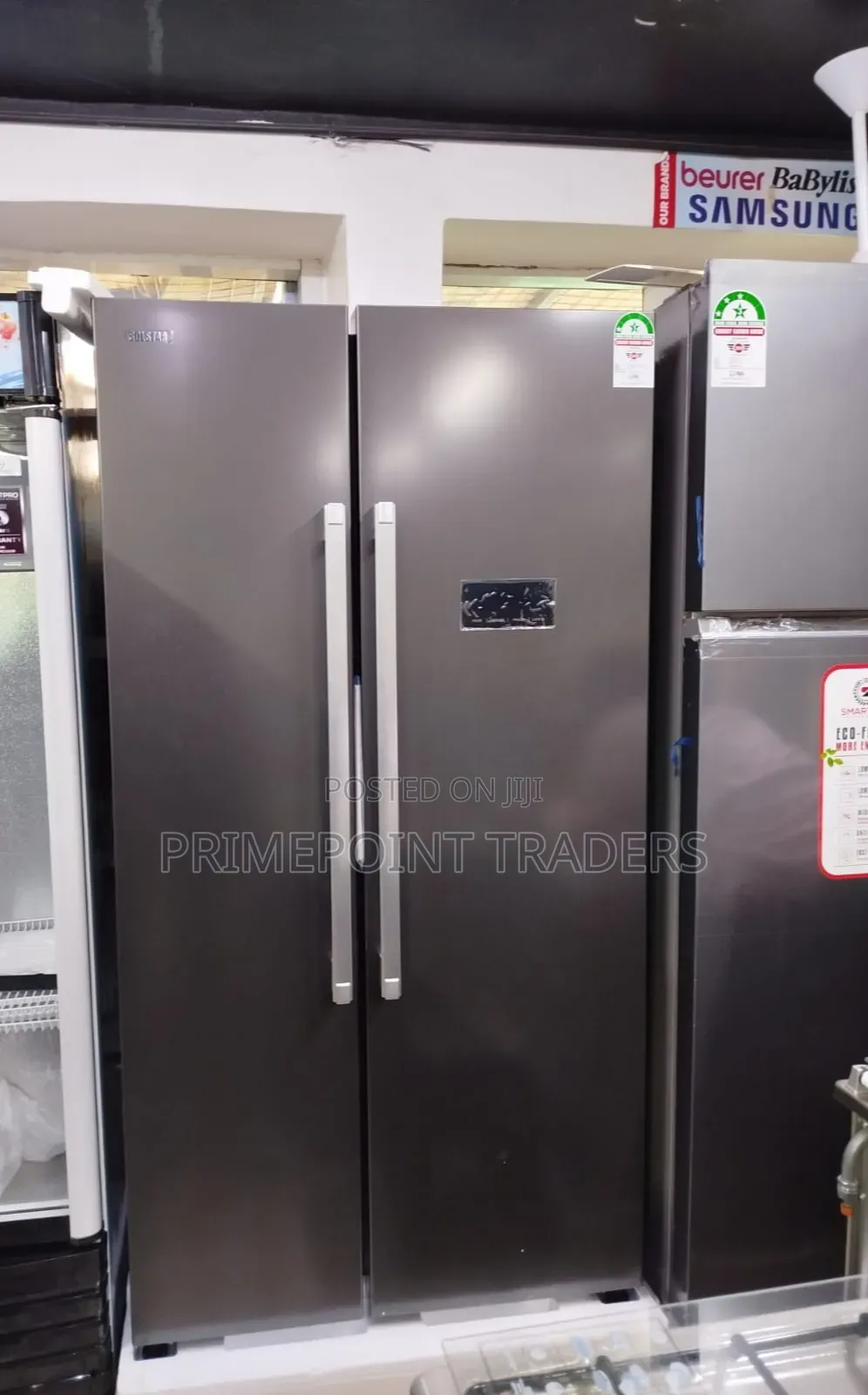 Solstar 443L Large-Capacity Refrigerator – Silver With Handles