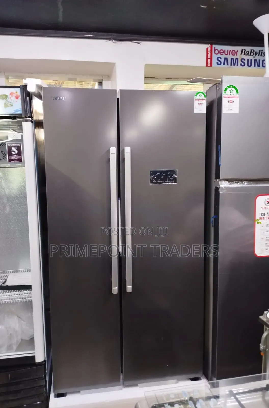 Solstar 443L Large-Capacity Refrigerator – Silver With Handles
