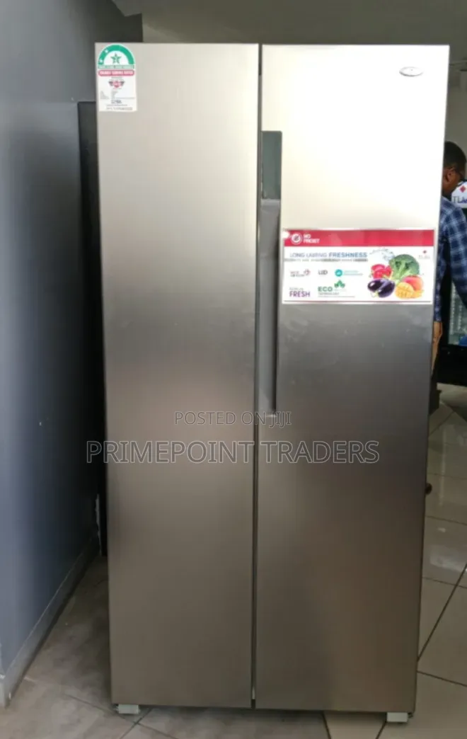 TLAC 430 Litres Side-by-Side Refrigerator – Grey Finish