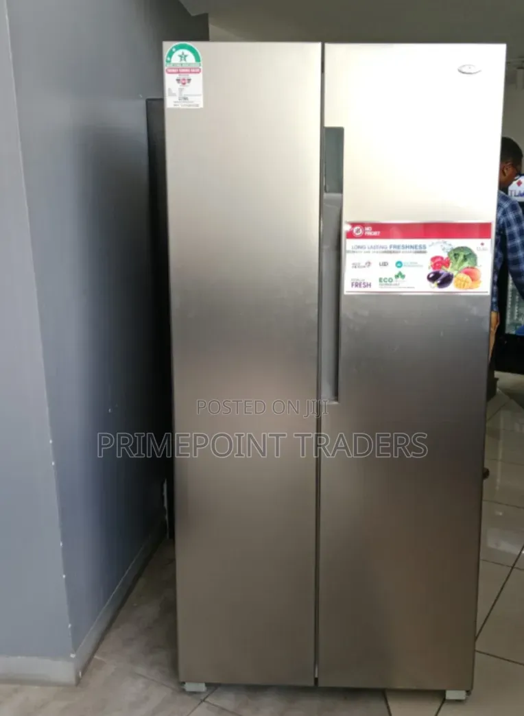 TLAC 430L Side-by-Side Fridge – Modern Grey Design