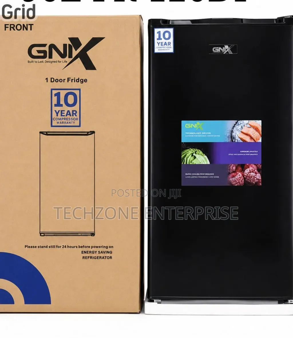 Black 90 Litres GNIX FR-120DF Single Door Refrigerator 
