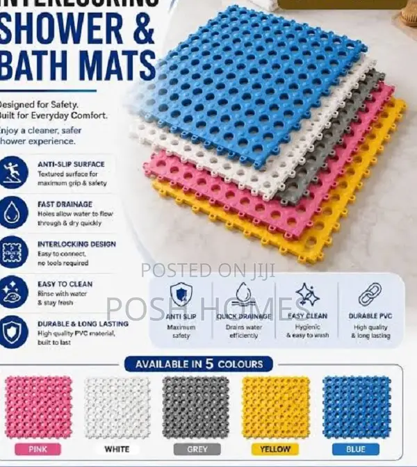 Heavy-Duty Slip-Resistant Bath Tiles