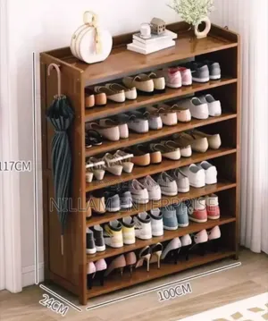 6-Layer Bamboo Shoe Rack