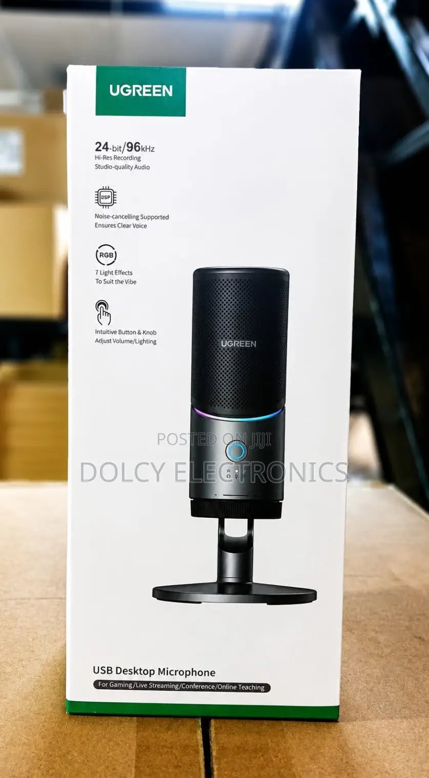 Ugreen Desktop USB Microphone With RGB Lights